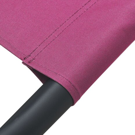 Loungebed met luifel roze 6