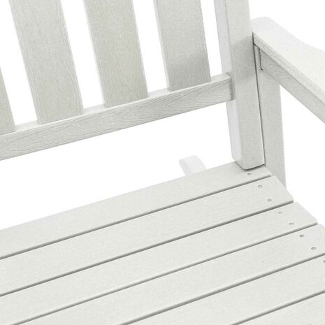 Tuin Schommelstoel 3 pcs Wit 38 x 38 x 46cm Kunststof 8