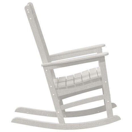 Tuin Schommelstoel Wit 70 x 92 x 108cm HDPE 5
