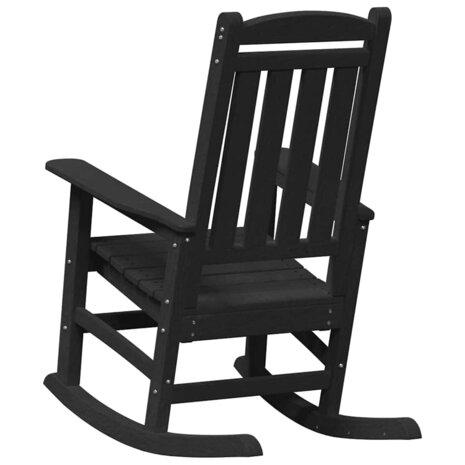 Tuin Schommelstoel Zwart 70 x 92 x 108cm Kunststof 6
