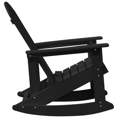 Adirondack Schommelstoel Zwart 73.5 x 92 x 90cm HDPE 5