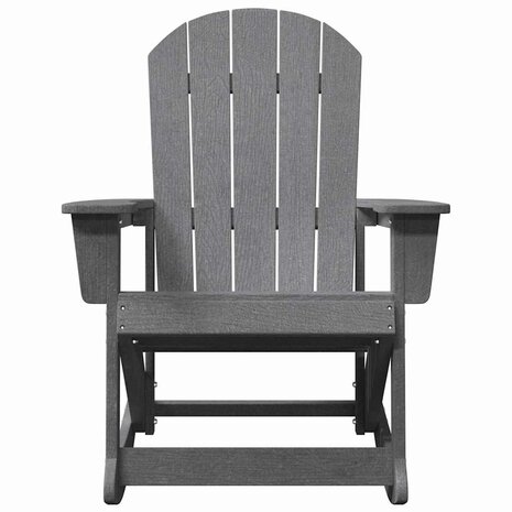 Adirondack Schommelstoel Lichtgrijs 73.5 x 92 x 90cm Kunststof 4