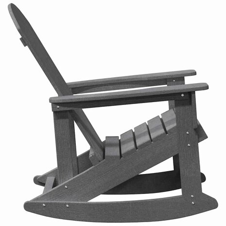 Adirondack Schommelstoel Lichtgrijs 73.5 x 92 x 90cm Kunststof 5