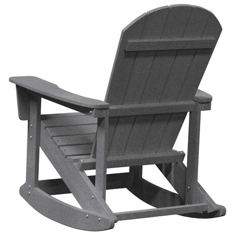 Adirondack Schommelstoel Lichtgrijs 73.5 x 92 x 90cm Kunststof 6