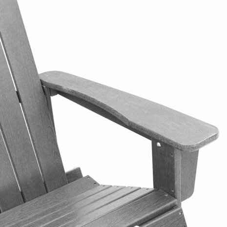 Adirondack Schommelstoel Lichtgrijs 73.5 x 92 x 90cm Kunststof 7