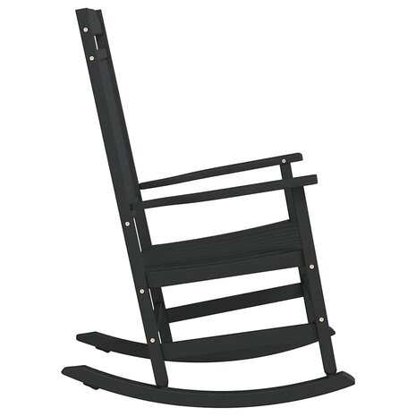 Schommelstoel Zwart 65 x 84 x 114 cm Polyetheen 5