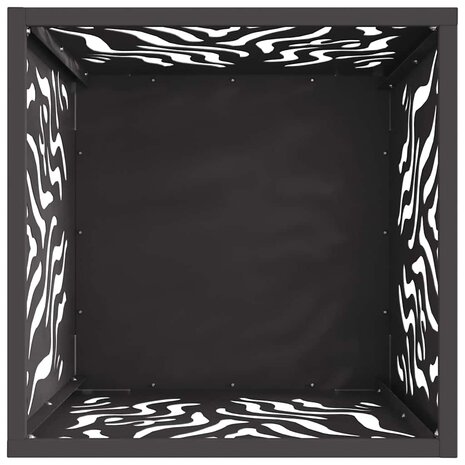 Vuurkorf Zwart 40 x 40 x 40 cm Koudgewalst staal 6