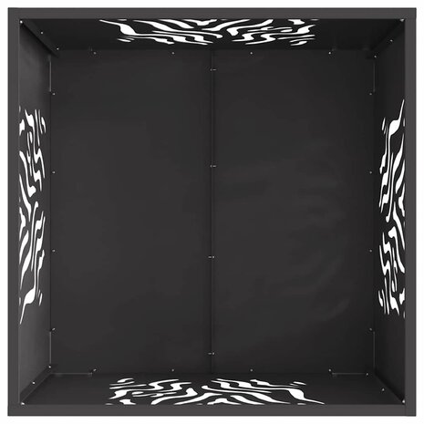 Vuurkorf Zwart 60 x 60 x 40 cm Koudgewalst staal 6