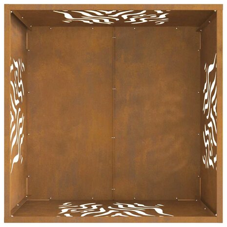 Vuurkorf Bruin 60 x 60 x 40 cm Cortenstaal 7