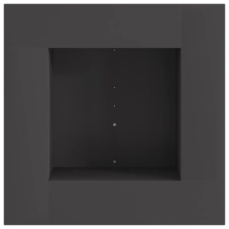 Vuurkorf Zwart 60 x 60 x 30 cm Koudgewalst staal 4