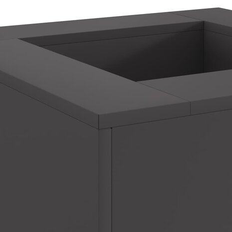 Vuurkorf Zwart 60 x 60 x 30 cm Koudgewalst staal 5