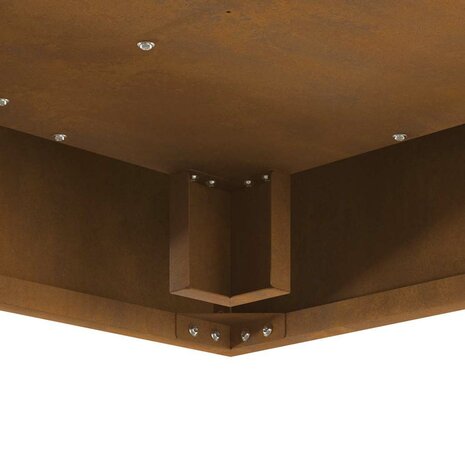 Vuurkorf Bruin 60 x 60 x 30 cm Cortenstaal 9