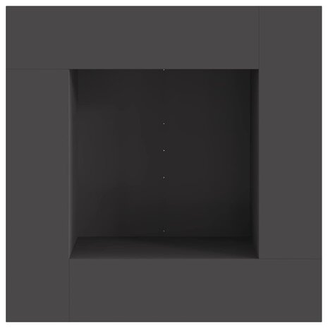 Vuurkorf Zwart 80 x 80 x 40 cm Koudgewalst staal 6