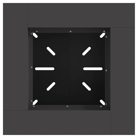 Vuurkorf Zwart 60 x 60 x 50 cm Koudgewalst staal 6