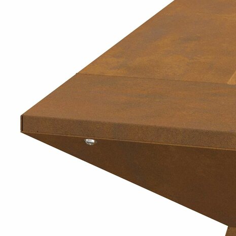 Vuurkorf Bruin 60 x 60 x 50 cm Cortenstaal 9