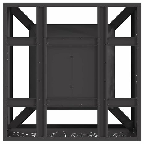 Vuurkorf Zwart 60 x 60 x 30 cm Koudgewalst staal 9