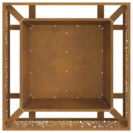 Vuurkorf Bruin 80 x 80 x 30 cm Cortenstaal 7