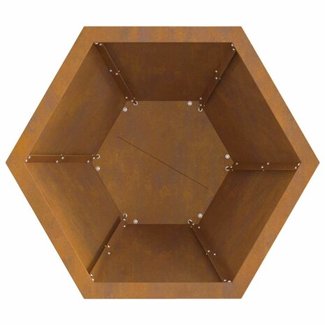 Vuurkorf Bruin 50 x 50 x 40 cm Cortenstaal 8