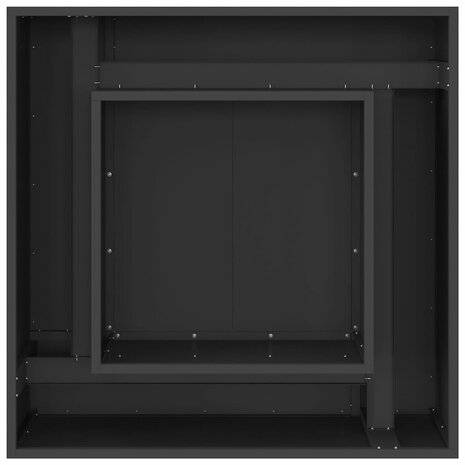 Vuurkorf Zwart 80 x 80 x 40 cm Koudgewalst staal 6
