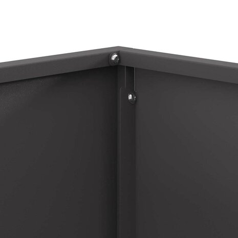 Vuurkorf Zwart 60 x 60 x 30 cm Koudgewalst staal 7