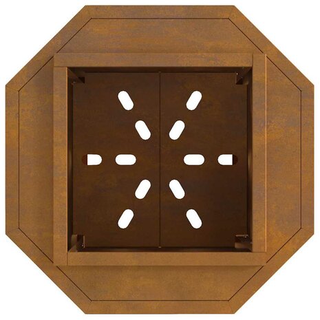 Vuurkorf Bruin 38 x 38 x 51 cm Cortenstaal 7