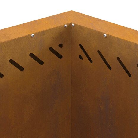 Vuurkorf Bruin 58 x 58 x 51 cm Cortenstaal 8