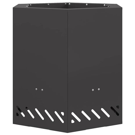 Vuurkorf Zwart 48 x 48 x 51 cm Koudgewalst staal 2