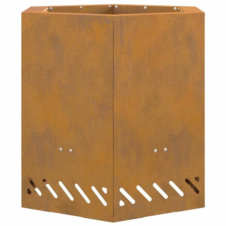 Vuurkorf Bruin 48 x 48 x 51 cm Cortenstaal 2