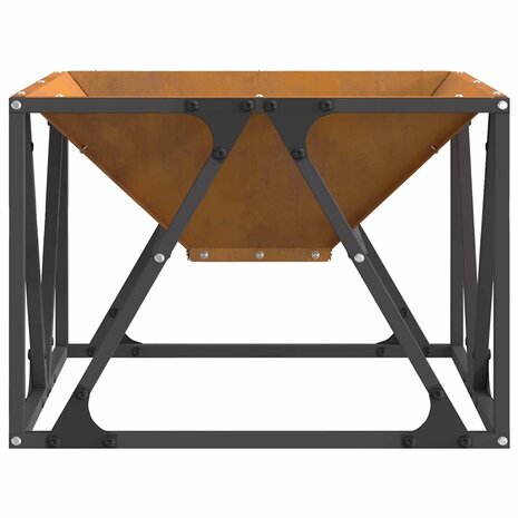 Vuurkorf Bruin 50 x 50 x 35 cm Cortenstaal 6