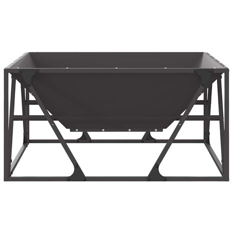Vuurkorf Zwart 80 x 80 x 40 cm Koudgewalst staal 5
