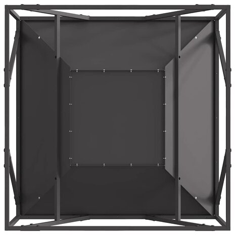 Vuurkorf Zwart 80 x 80 x 40 cm Koudgewalst staal 9