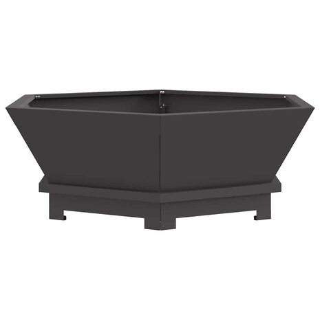 Vuurkorf Zwart 75 x 75 x 28 cm Koudgewalst staal 2
