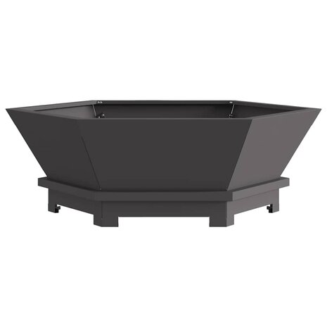 Vuurkorf Zwart 75 x 75 x 28 cm Koudgewalst staal 5
