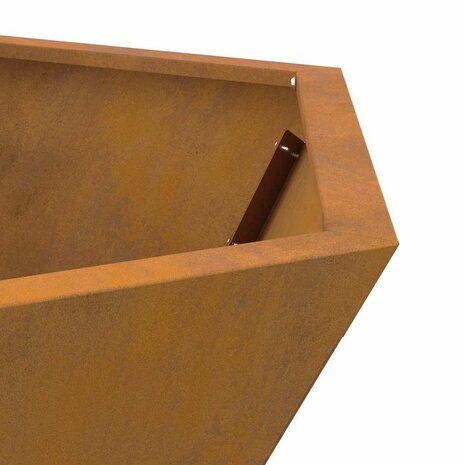 Vuurkorf Bruin 75 x 75 x 28 cm Cortenstaal 9