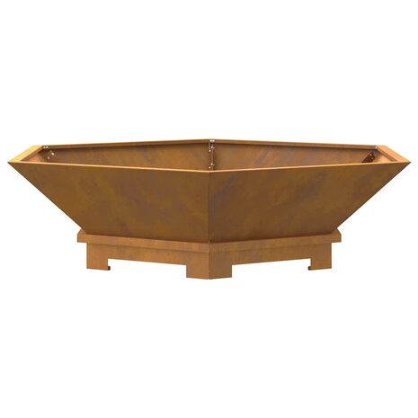 Vuurkorf Bruin 100 x 100 x 28 cm Cortenstaal 7