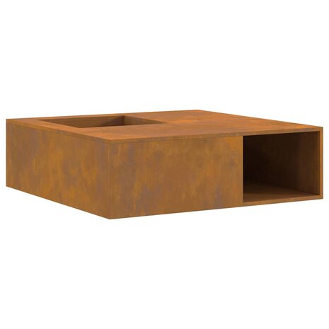 Vuurkorf Bruin 100 x 100 x 30 cm Cortenstaal 2