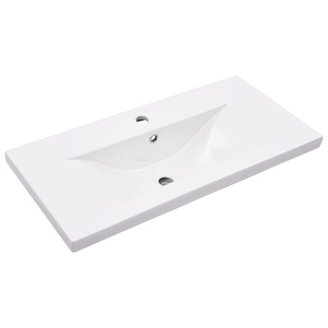Wastafelframe met inbouwwastafel ijzer zwart 5