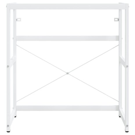 Wastafelframe met inbouwwastafel ijzer wit 4