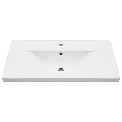 Wastafelframe met inbouwwastafel ijzer wit 6