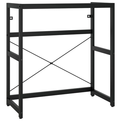 Wastafelframe met inbouwwastafel ijzer zwart 3