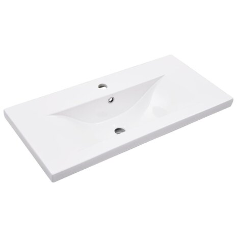 Wastafelframe met inbouwwastafel ijzer zwart 5