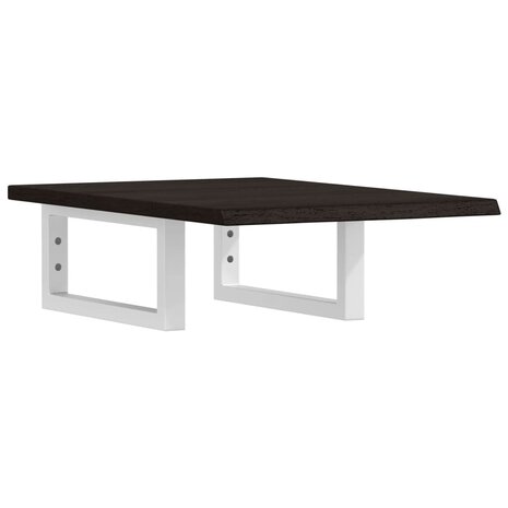 Badkamer wandschap staal en massief eikenhout 2