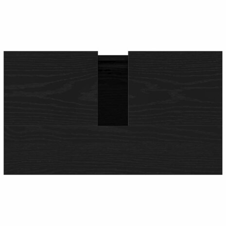 Wastafelkast Zwart Eiken 58 x 33 x 60 cm Bewerkt hout 9