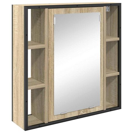Badkamermeubelset 2 pcs Bruin 60 x 30 x 60 cm Bewerkt hout 5