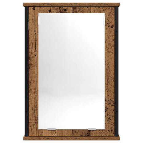 Badkamerspiegelkast 42x12x60 cm bewerkt hout oud hout 4