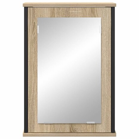 Badkamer spiegelkast Bruin 42 x 12 x 60 cm Bewerkt hout 5