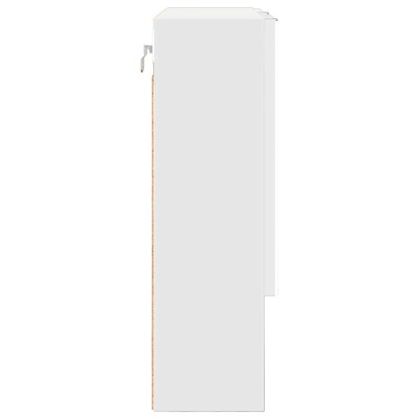 Spiegelkast met plank Wit 59 x 17 x 55 cm Bewerkt hout 7