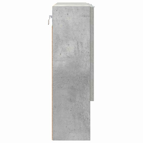 Spiegelkast met plank Betongrijs 59 x 17 x 55 cm Bewerkt hout 7