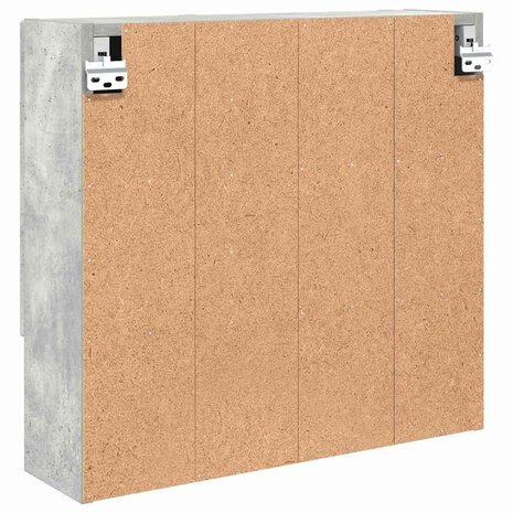 Spiegelkast met plank Betongrijs 59 x 17 x 55 cm Bewerkt hout 8