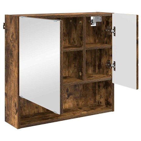 Spiegelkast Gerookt eiken 59 x 17 x 55 cm Bewerkt hout 5